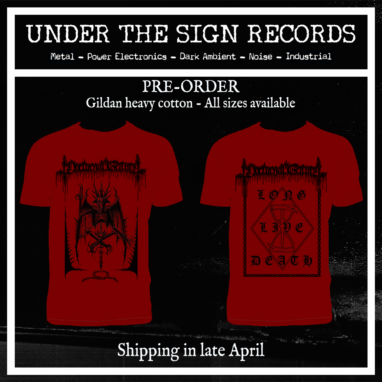 Nocturnal Graves - Long Live Death RED TS - Click Image to Close